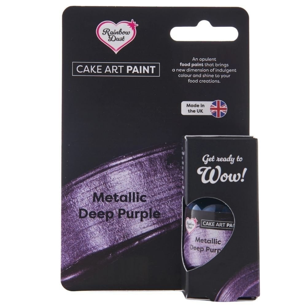 Metallic Deep Purple Cake Art Paint 25ml