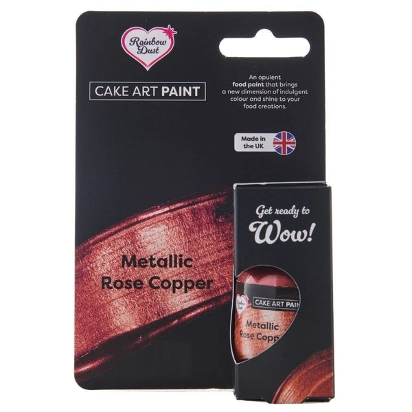 Metallic Rose Copper Cake Art Paint 25ml