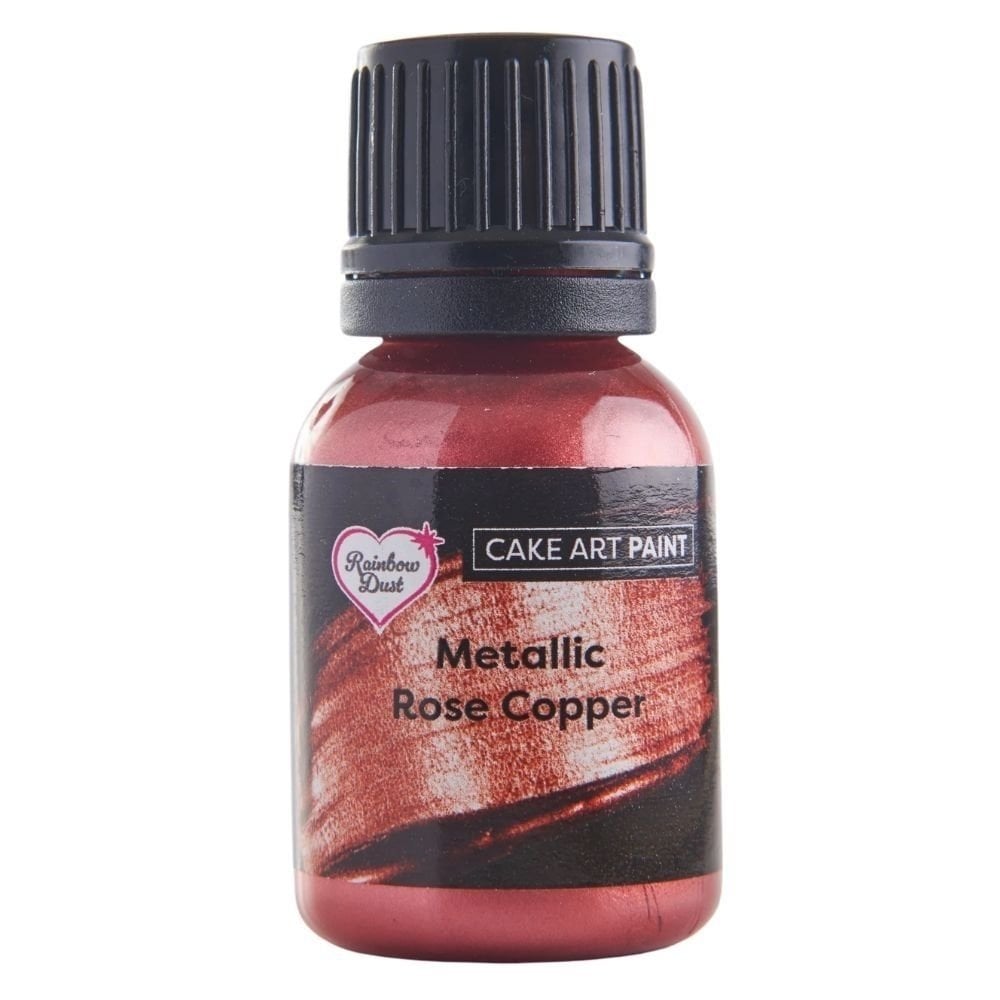 Metallic Rose Copper Cake Art Paint 25ml
