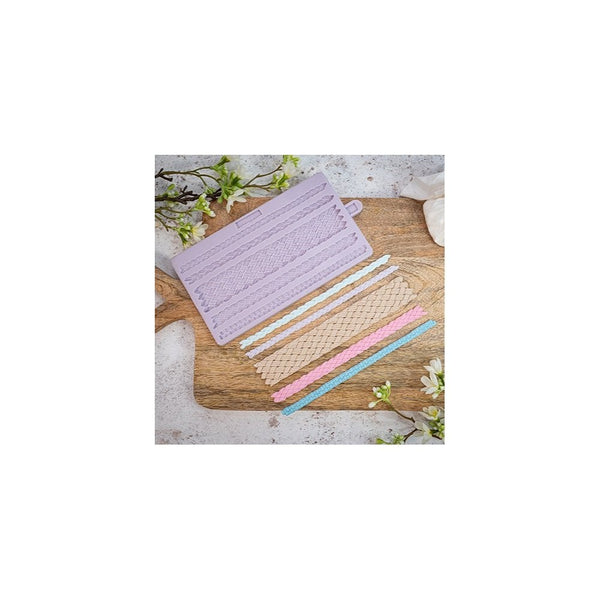 Plaited Borders Silicone Mould