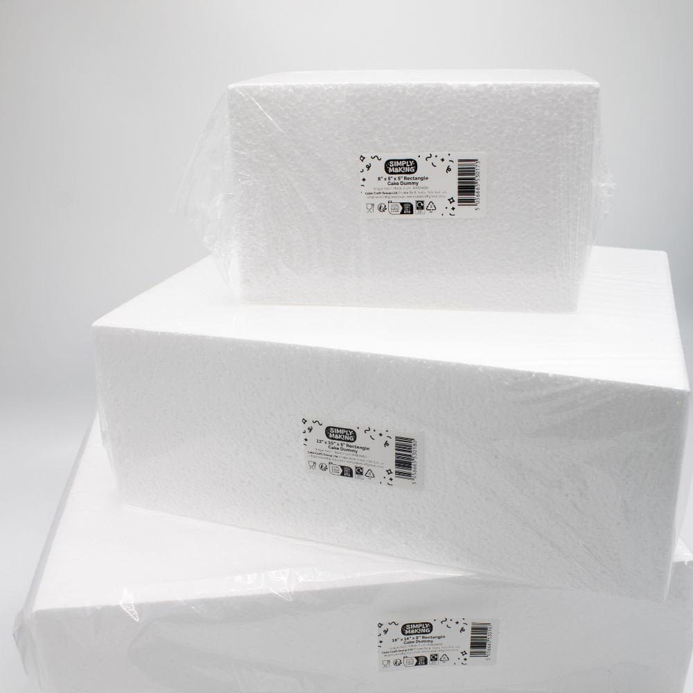 5" Deep Rectangle Cake Dummy