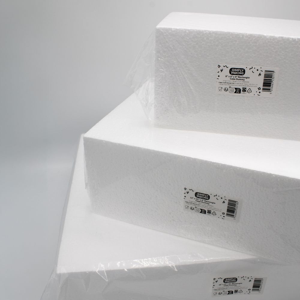 5" Deep Rectangle Cake Dummy