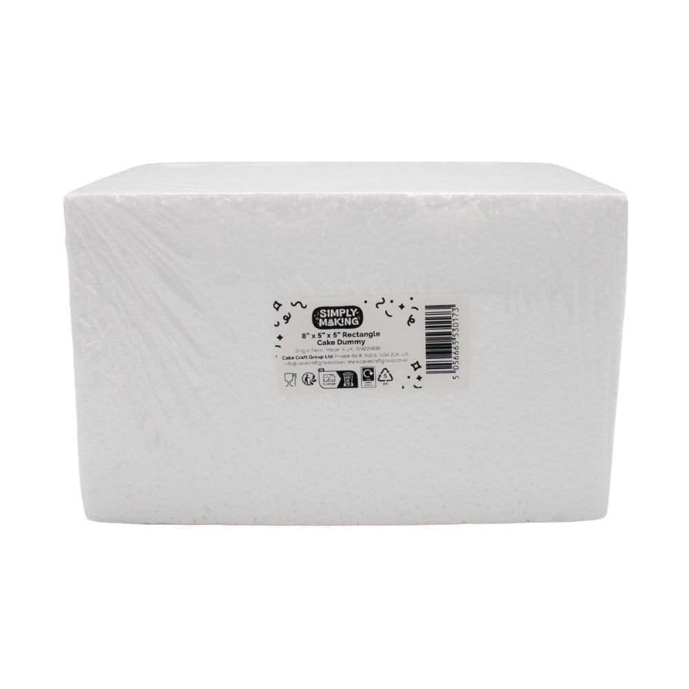5" Deep Rectangle Cake Dummy