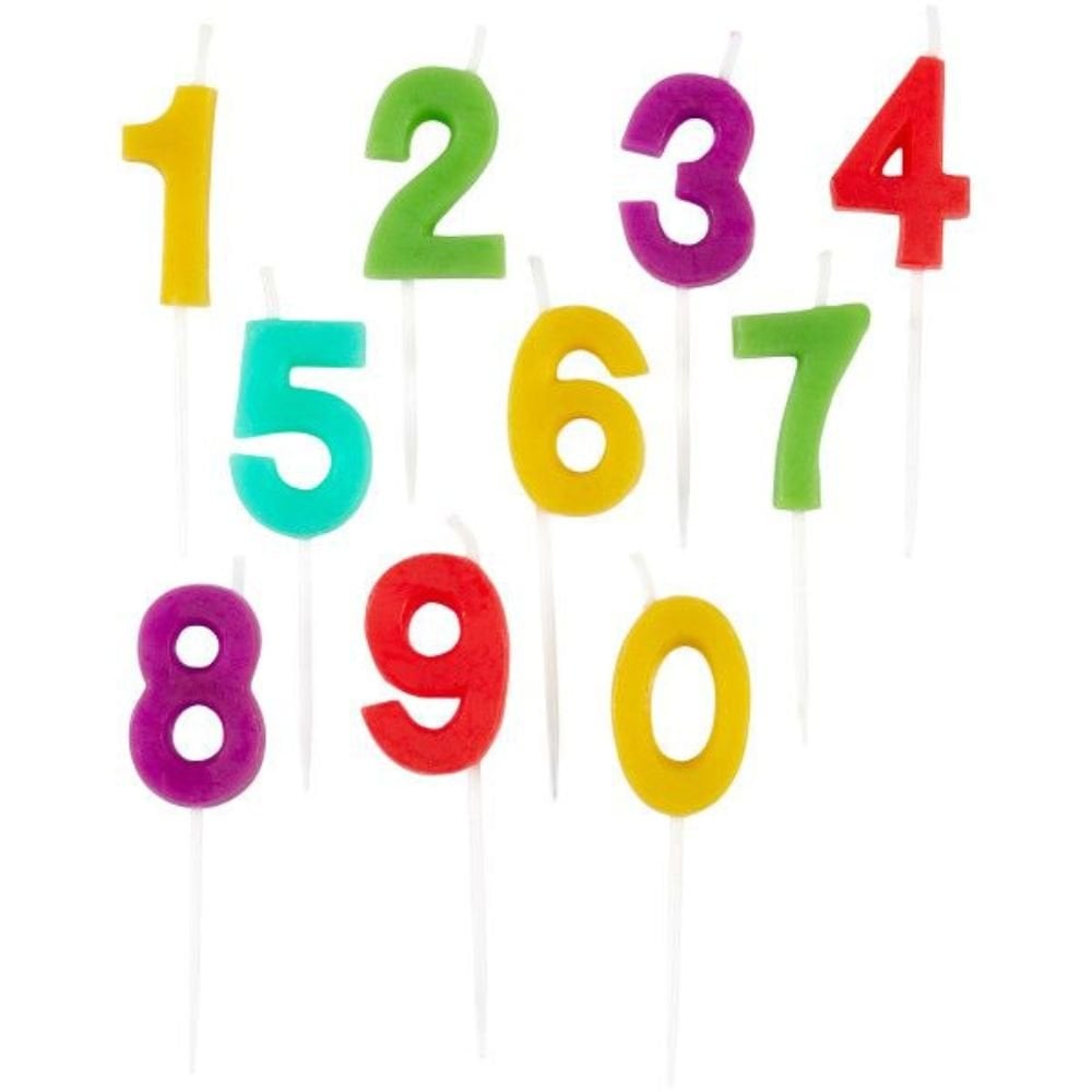 Number Candles Set of 10