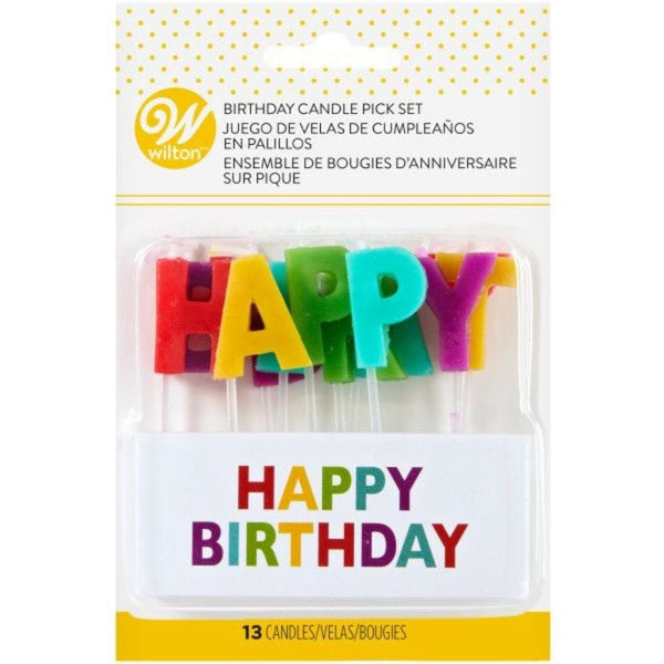 Happy Birthday Candles Set of 13