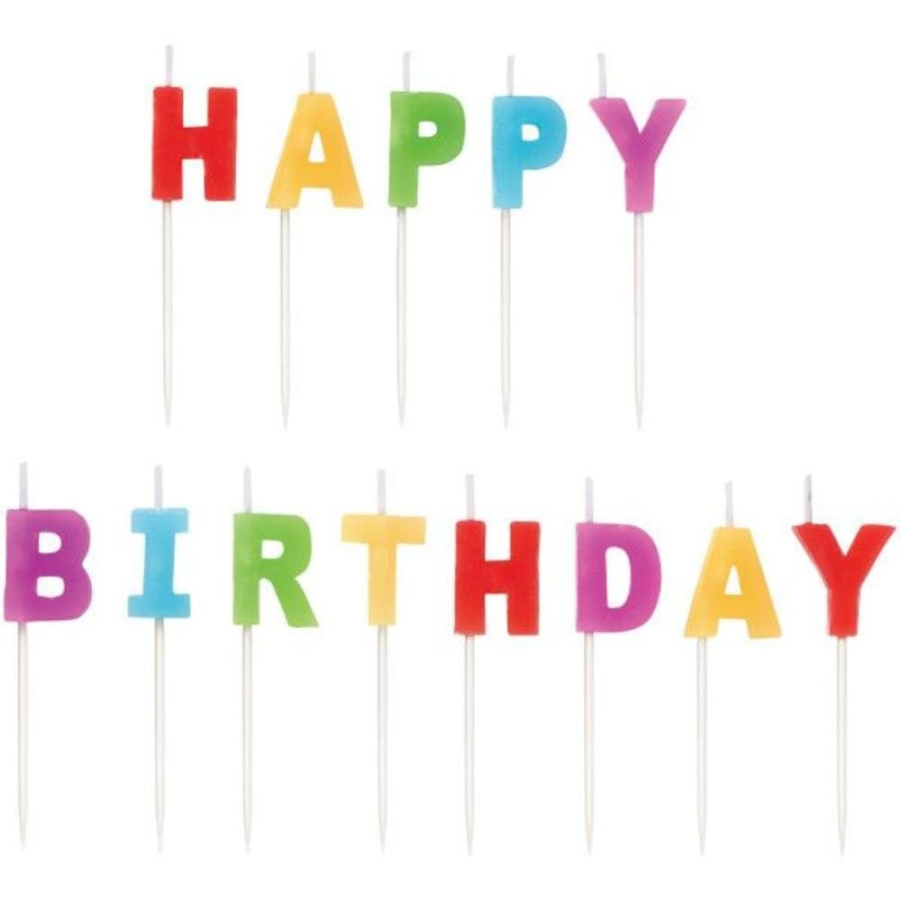 Happy Birthday Candles Set of 13