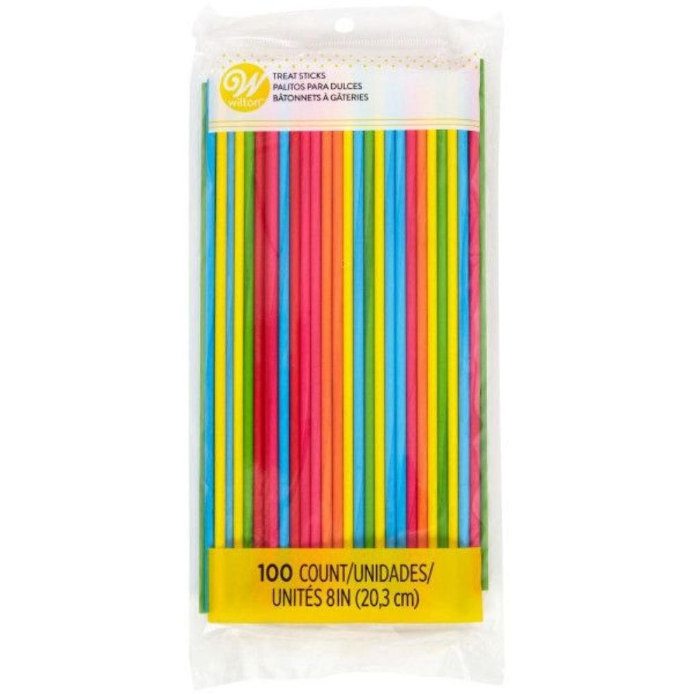 Coloured Lollipop Sticks Pack of 100