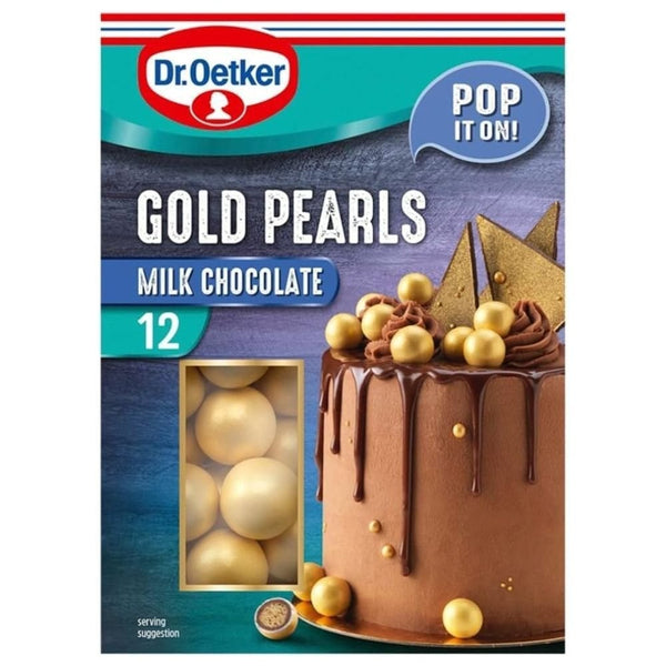 Milk Chocolate Gold Pearls 36g