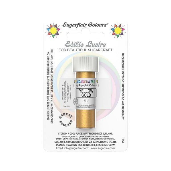 Yellow Gold Edible Lustre Dust 2g