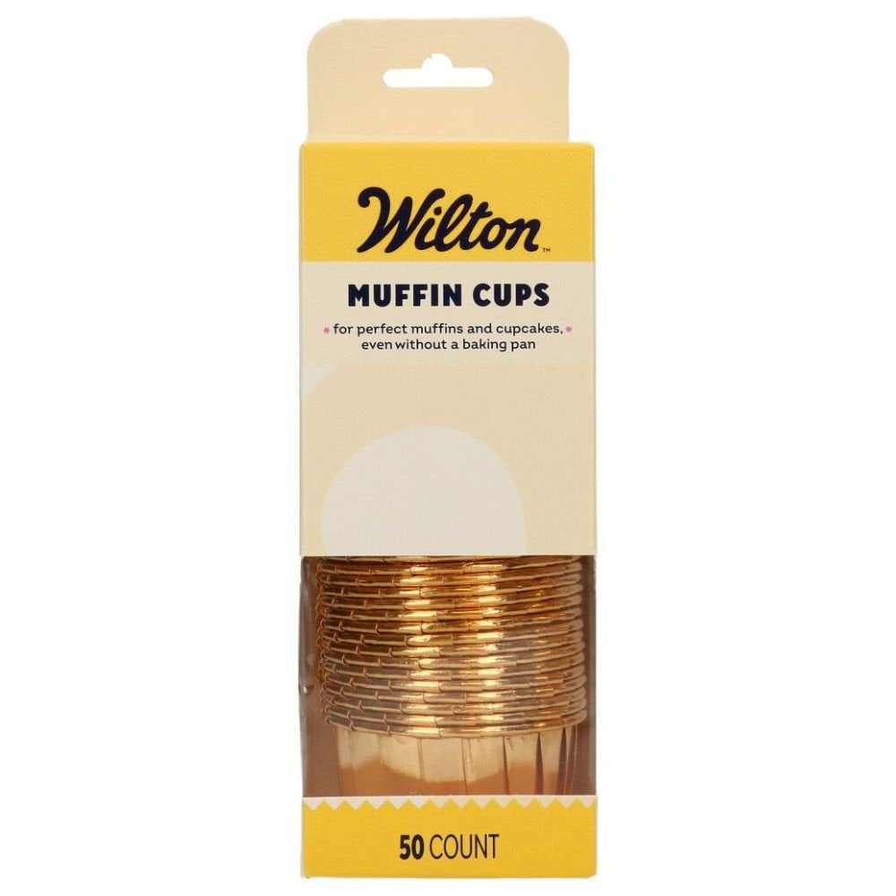 Gold Muffin Cups x 50