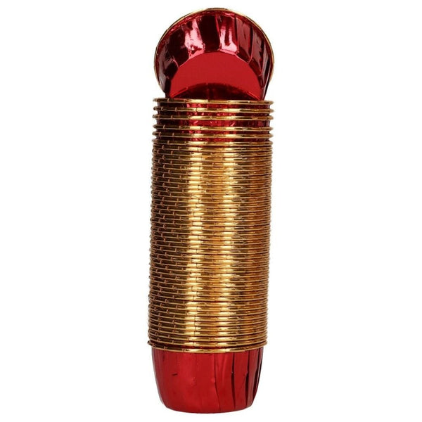 Shiny Red Muffin Cups x 50