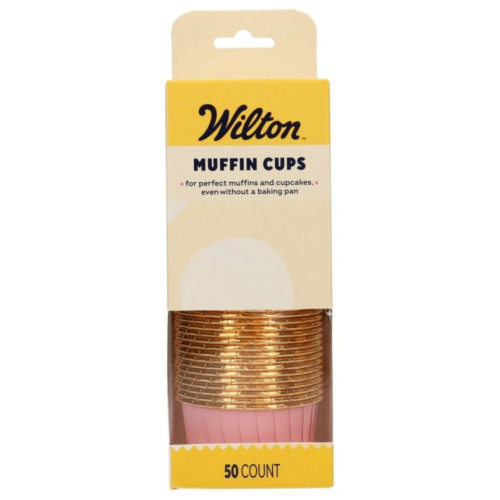 Baby Pink Muffin Cups x 50
