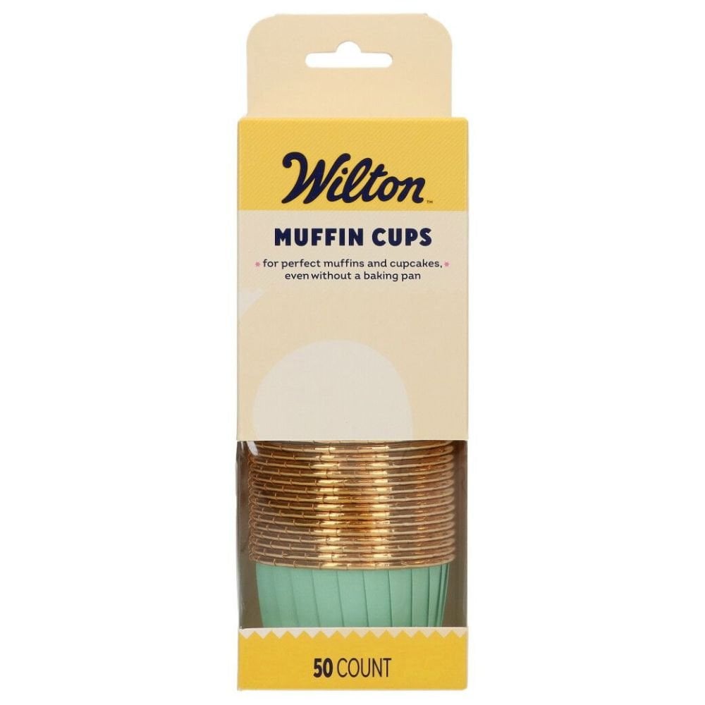 Aqua Muffin Cups x 50