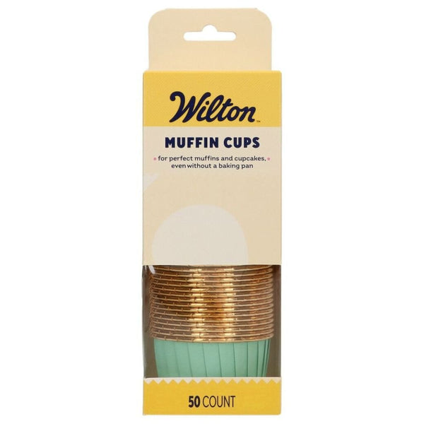 Aqua Muffin Cups x 50