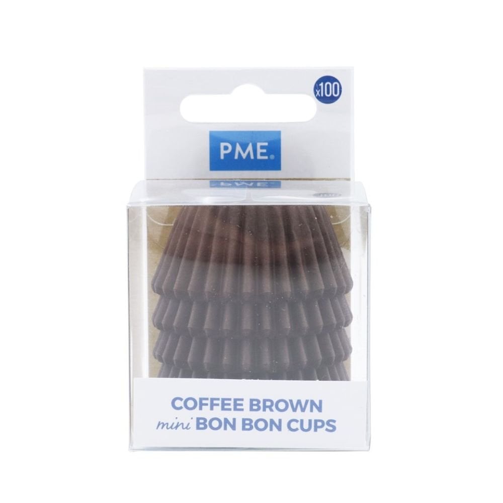 Brown Mini Bon Bon Cups x 100