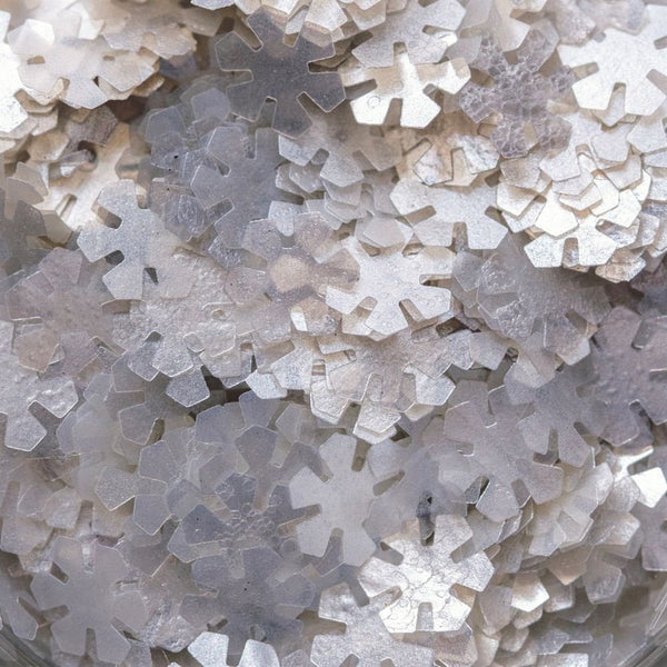 Snowflake Edible Glitter Shapes 1g