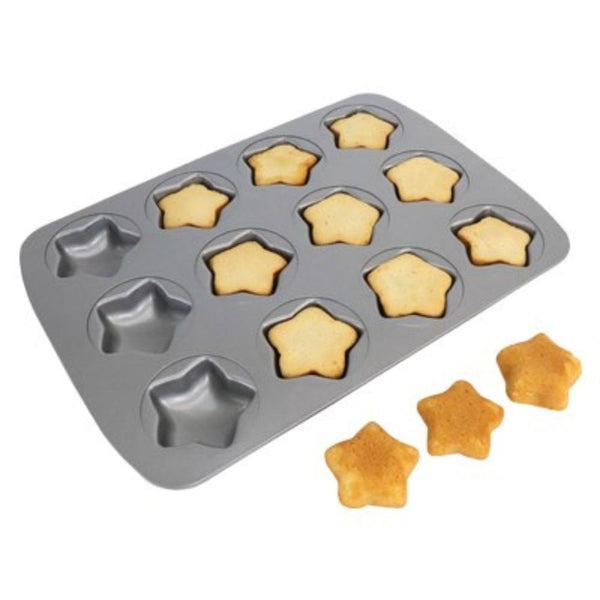 12 Cup Mini Star Non-Stick Cake Pan