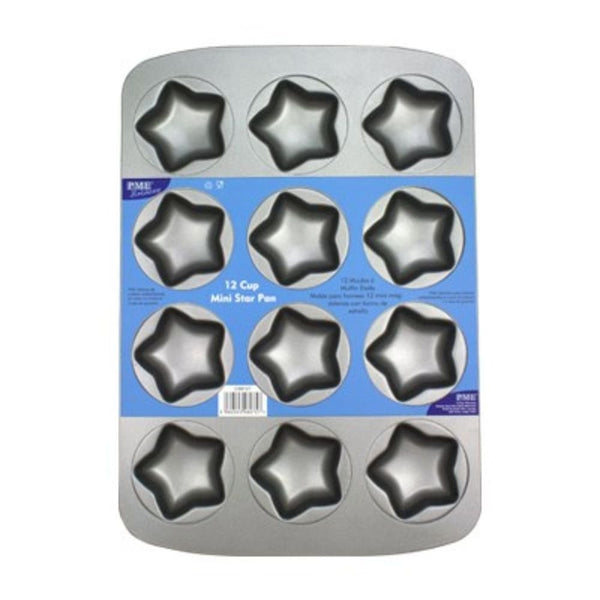 12 Cup Mini Star Non-Stick Cake Pan