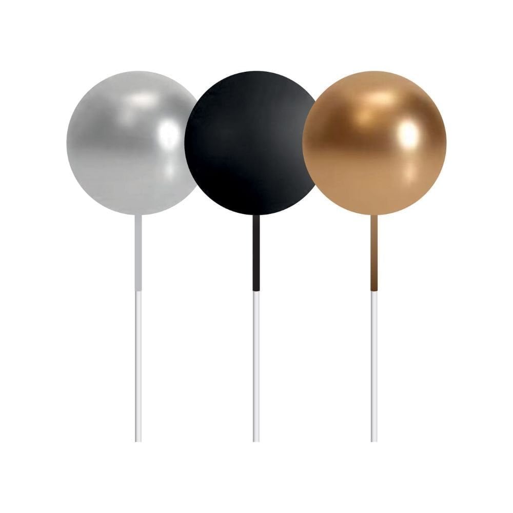 Metallic Gold & Silver & Black Decorative Ball Set