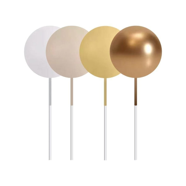 Lemon Ombre & Gold Decorative Ball Set