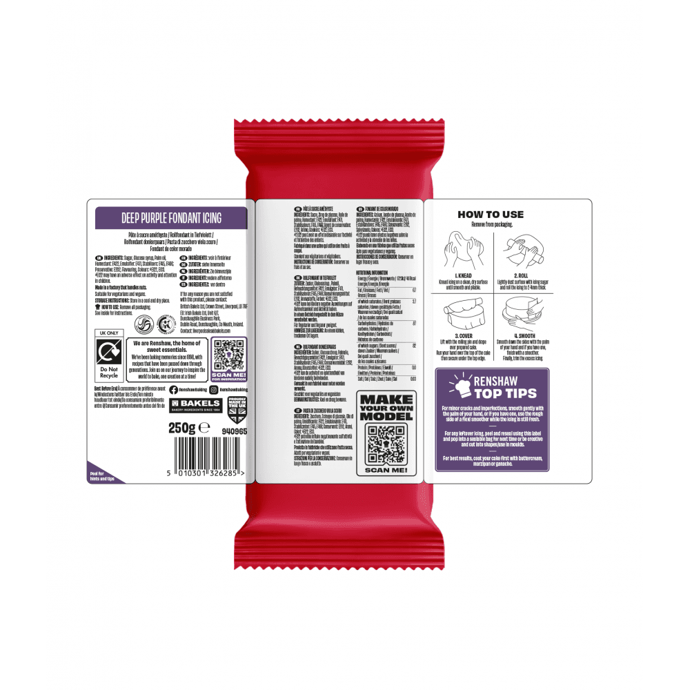 Deep Purple - Just Roll With It Sugarpaste Fondant Icing 250g