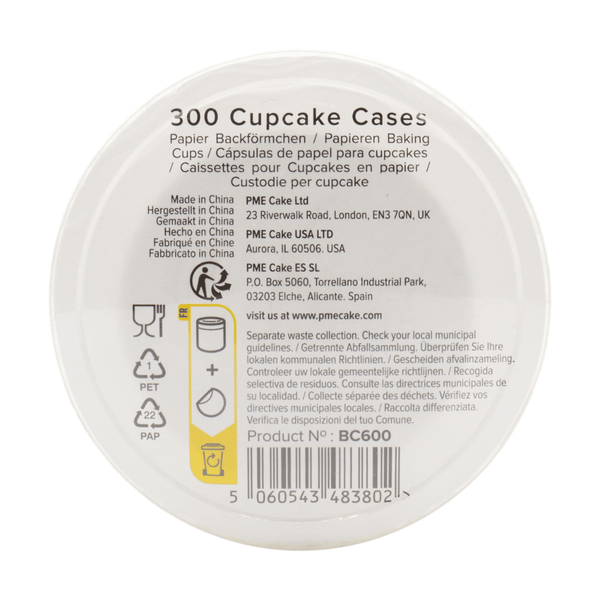 White Cupcake Cases x 300