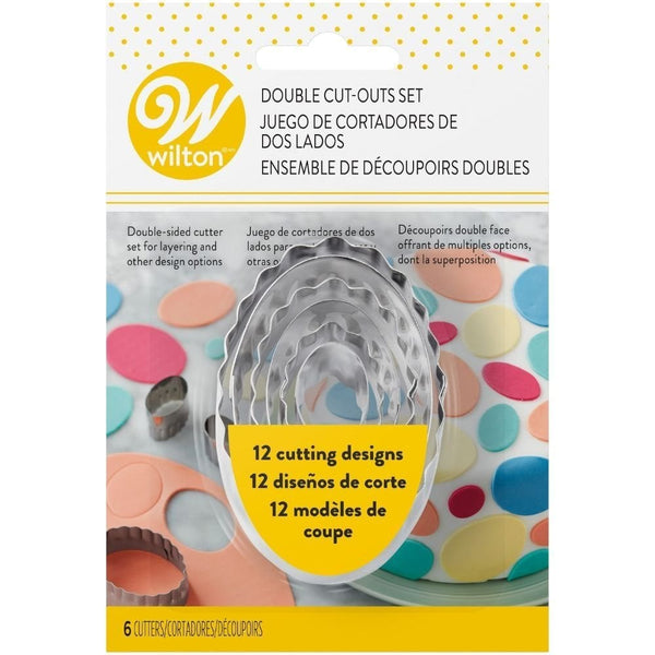 Oval - Double-sided Cutters Set of 6