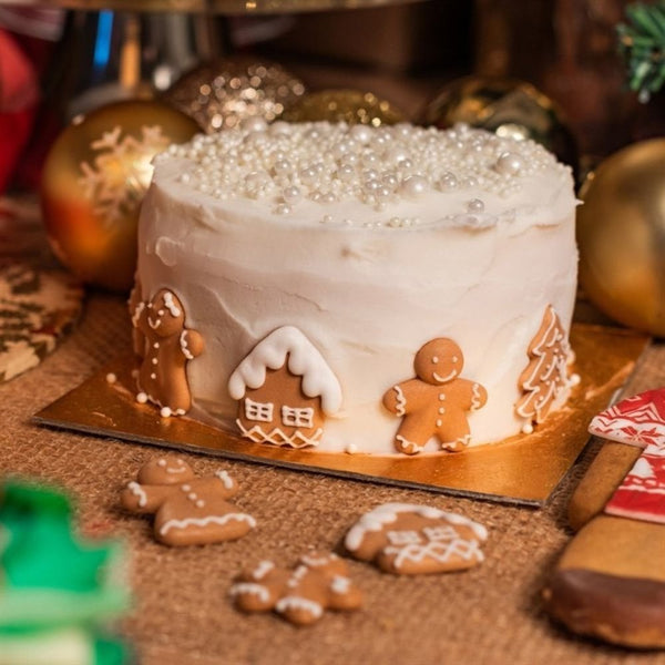 Gingerbread Village Edible Sugar Toppers Set Of 12