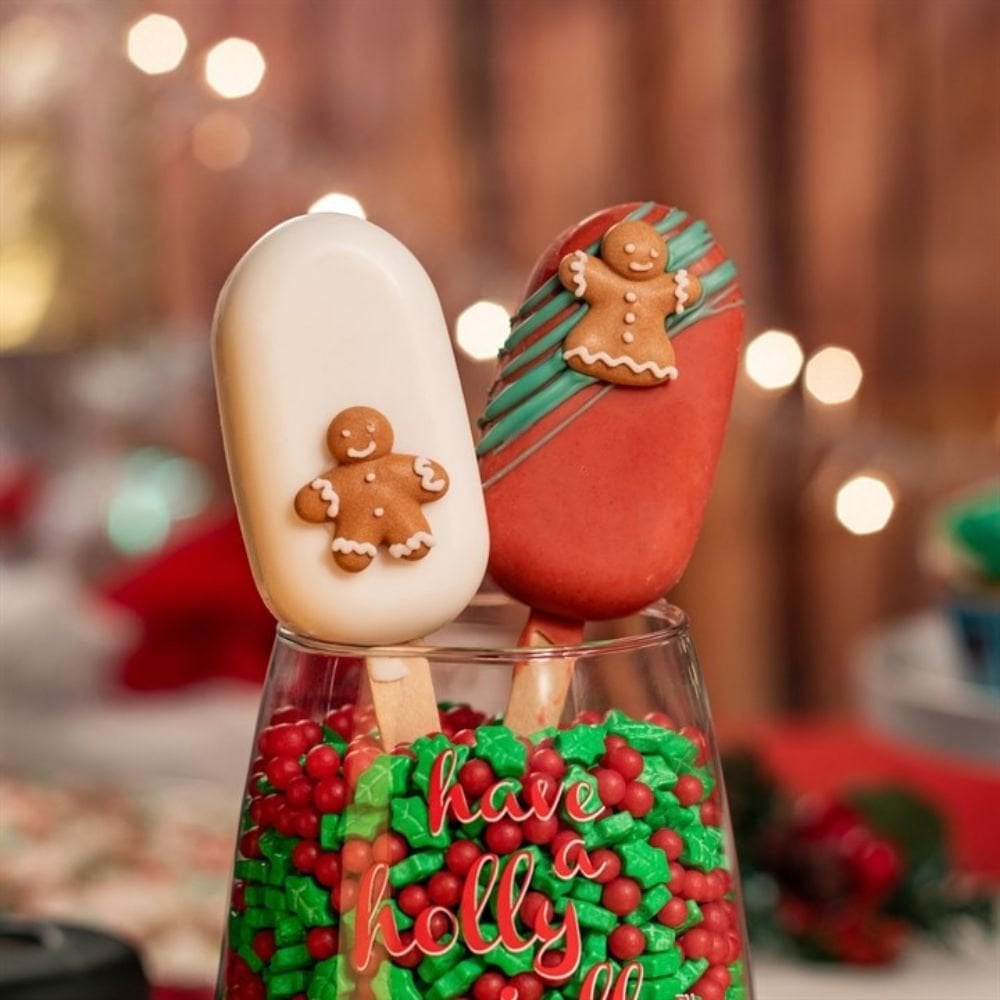 Gingerbread Village Edible Sugar Toppers Set Of 12