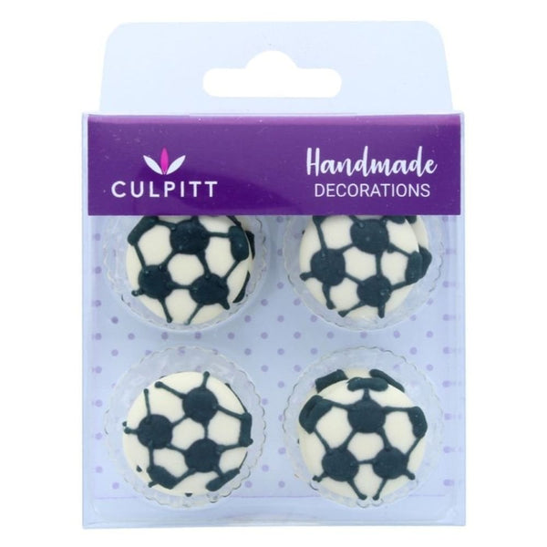 Football Edible Sugar Toppers Set Of 12