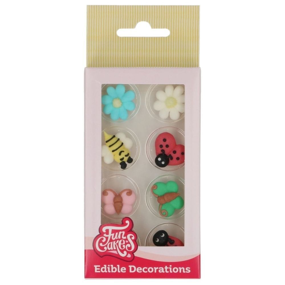 Spring Garden Sugar Decorations Set of 8