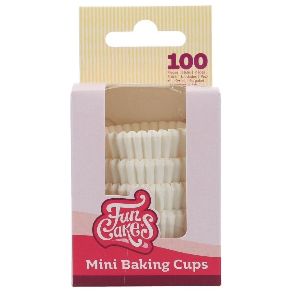 White - Mini Baking Cups