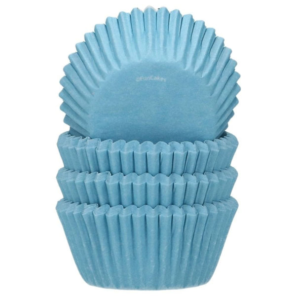 Light Blue - Mini Baking Cups x 100