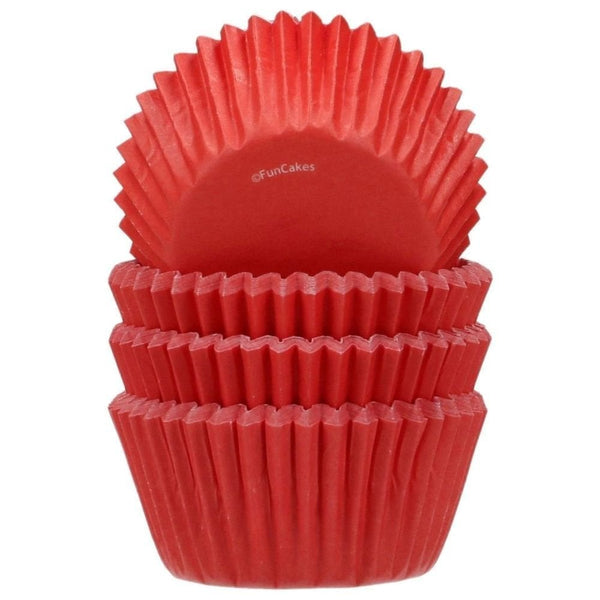 Red - Mini Baking Cups x 100