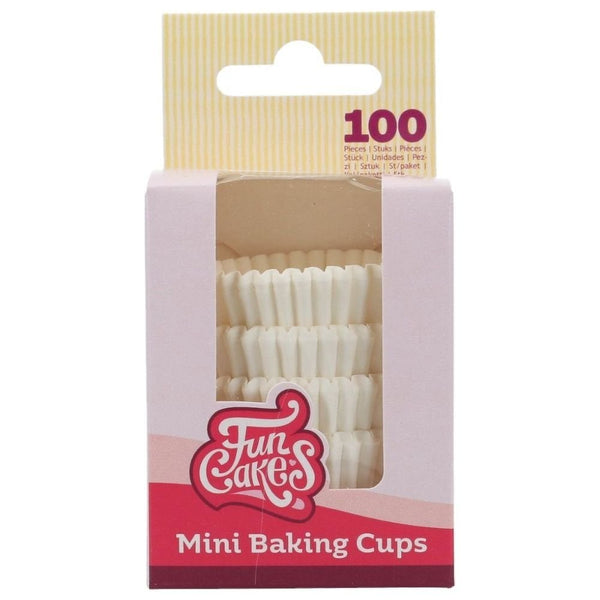 White - Mini Baking Cups
