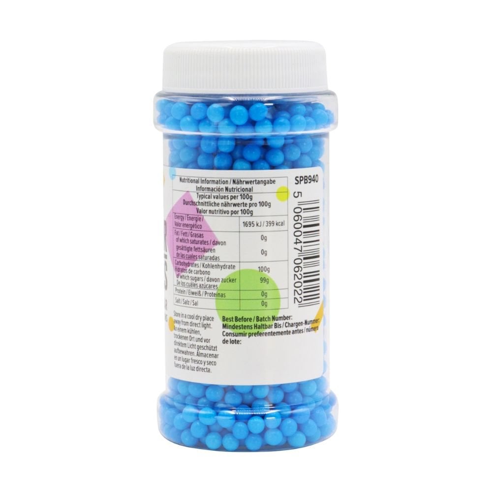 Blue - 4mm Sugar Pearls 100g
