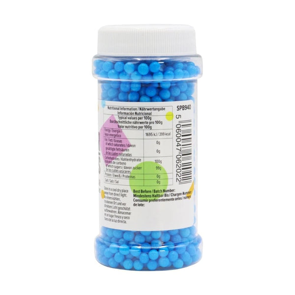 Blue - 4mm Sugar Pearls 100g