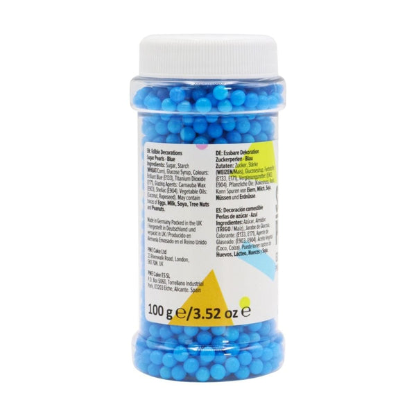 Blue - 4mm Sugar Pearls 100g