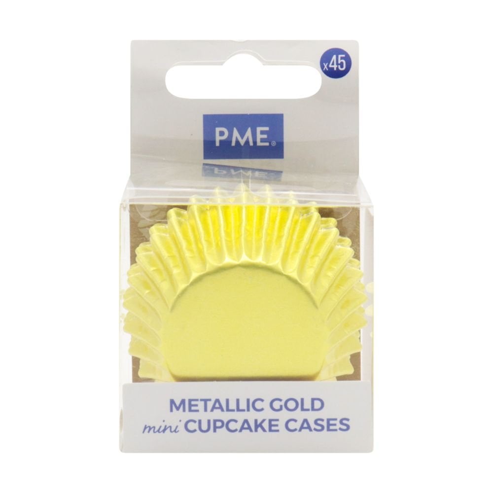 Gold Mini Baking Cases x 45