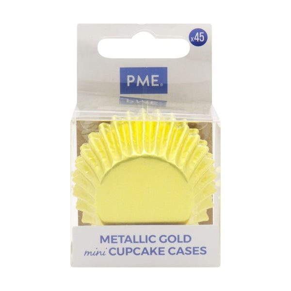 Gold Mini Baking Cases x 45