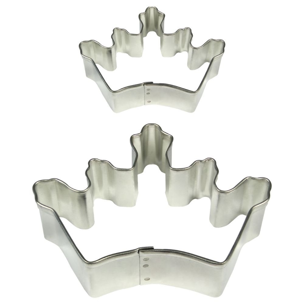 Crown Cake And Cookie Cutter Set Of 2