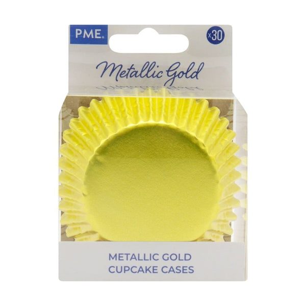Metallic Cupcake Cases x 30 - Gold