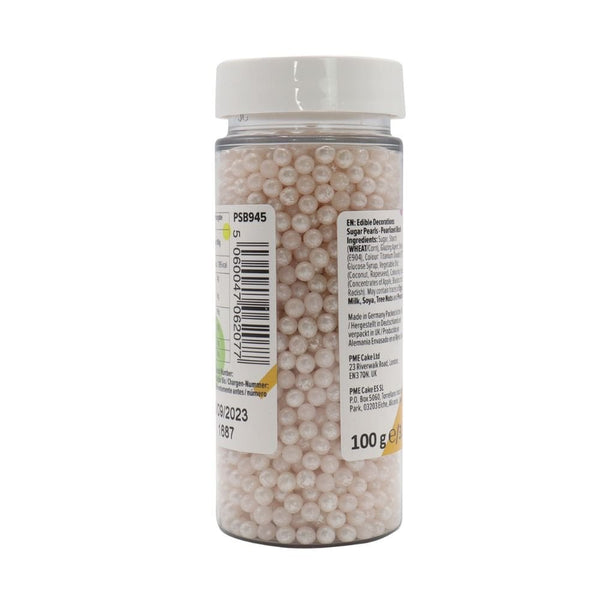 Pearlised Blush - 4mm Sugar Pearls 100g