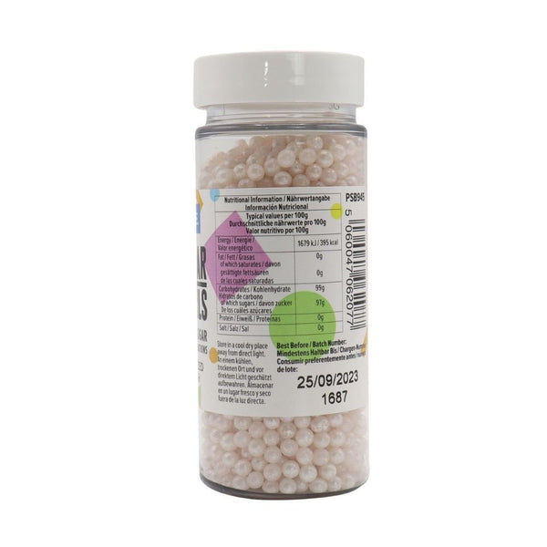 Pearlised Blush - 4mm Sugar Pearls 100g