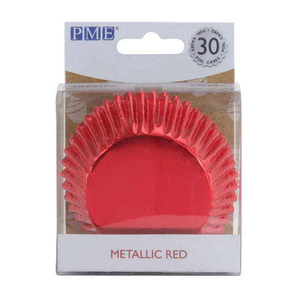 Metallic Red Cupcake Cases x 30