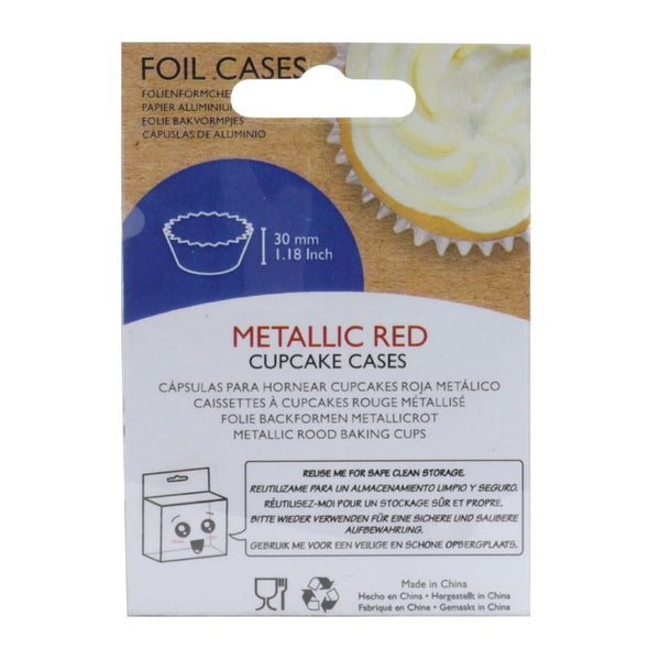 Metallic Red Cupcake Cases x 30