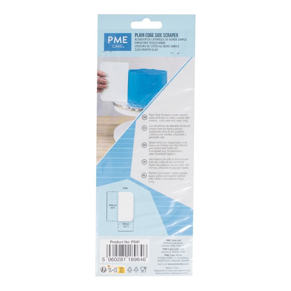 8 Inch Tall Plastic Side Scraper