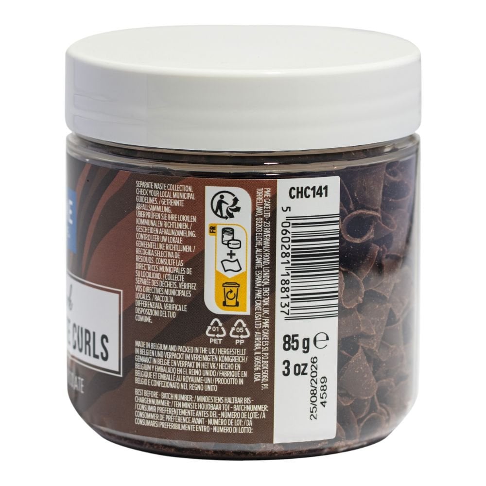 Dark - Belgian Chocolate Curls 85g