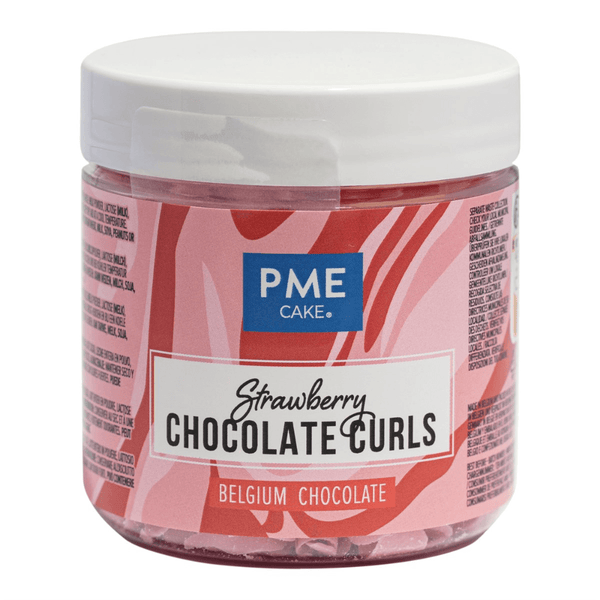 Strawberry - Belgian Chocolate Curls 85g