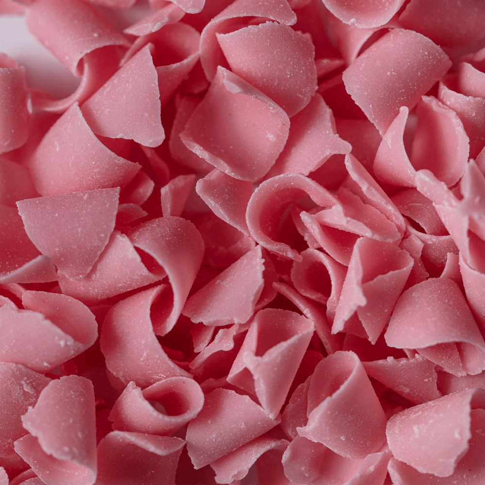 Strawberry - Belgian Chocolate Curls 85g